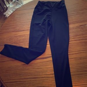 Black notched Leggings